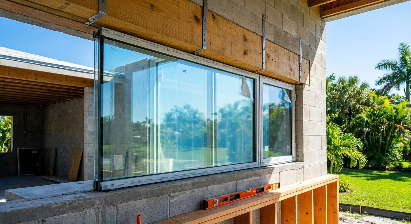 Luxury Naples home with impact glass windows showcasing modern Florida building codes and hurricane-resistant design